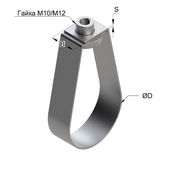 Хомут спринклерный с гайкой TS. Хомут спринклерный с гайкой TS (петлевой/каплевидный) для спринклерных систем